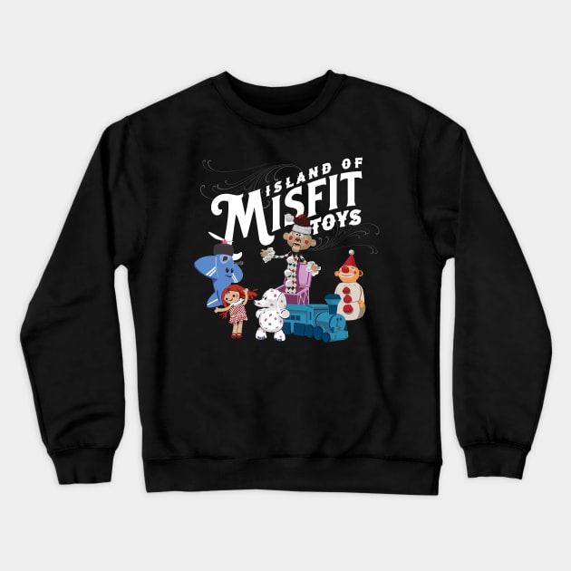 Island of Misfit Toys Crewneck Sweatshirt by MindsparkCreative